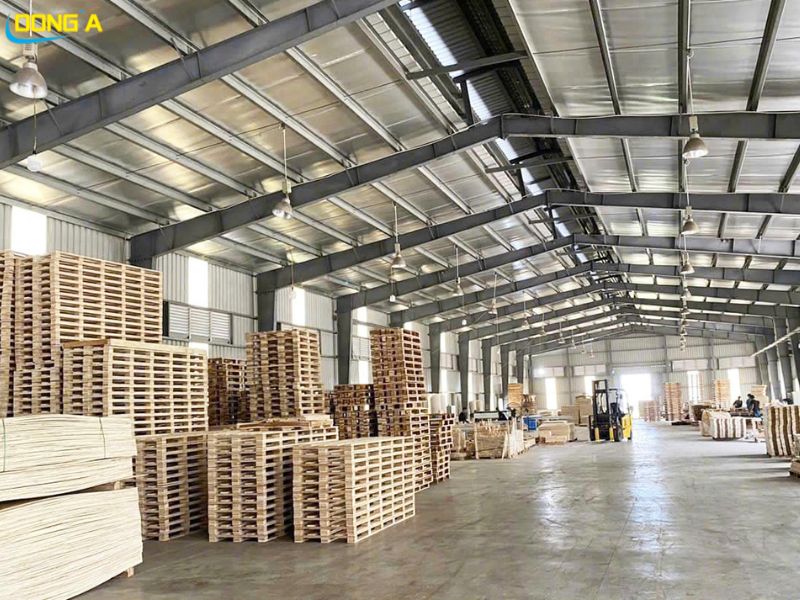Xưởng sản xuất pallet  gỗ ván ép Đông Á