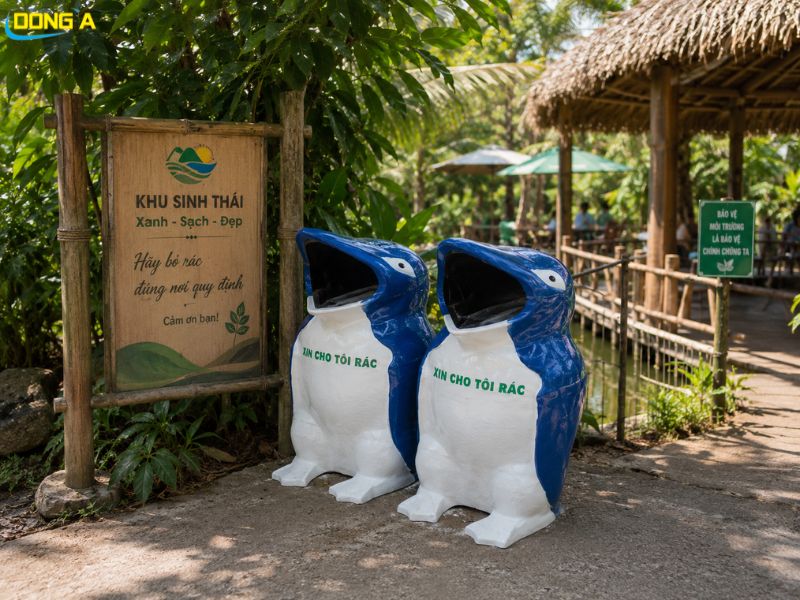 Thùng rác hình cá heo - Hàng xịn giá tốt