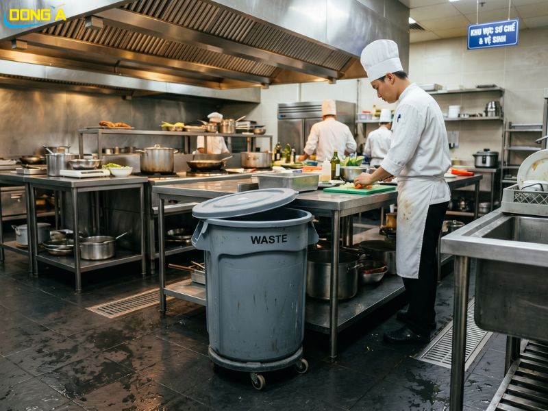 Thùng Rác Nhựa Tròn 80 Lít – Giải Pháp Vệ Sinh Tối Ưu Cho Nhà Bếp Chuyên Nghiệp