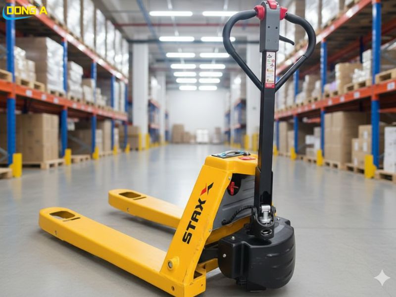 Xe nâng tay điện 1,5 tấn - Xe nâng hàng trong kho siêu bền và tiện dụng