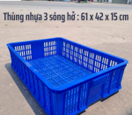 Thùng nhựa 3 sóng hở