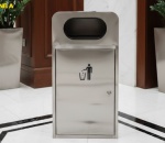 Thùng Rác Inox 120l Có Gạt Tàn