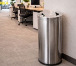 Thùng rác Inox nắp lật 30x61cm