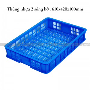 Thùng nhựa 2 sóng hở