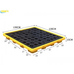 Pallet chống tràn hóa chất 1300x1300x150mm