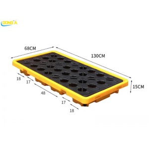 Pallet nhựa chống tràn dầu 1300x680x150mm