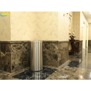 Thùng rác inox nắp lật 38 x 72 cm