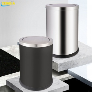 Thùng Rác Inox Nắp Lật A36-H