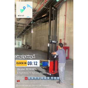 Xe nâng điện đứng lái 1,5 tấn Heli