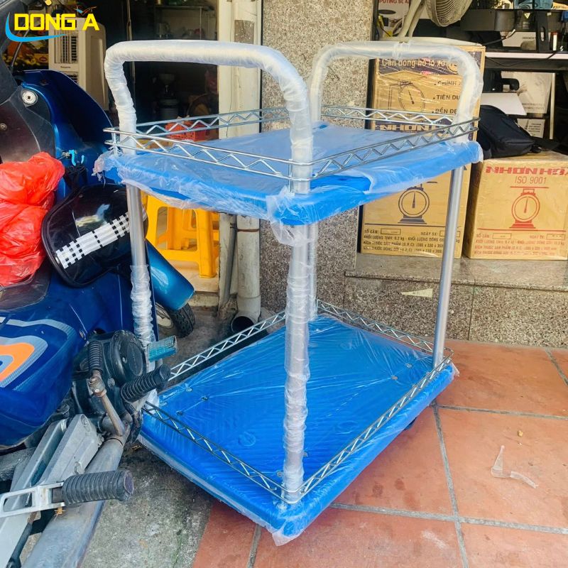 Xe đẩy hàng 2 tầng 300kg - Ảnh 2