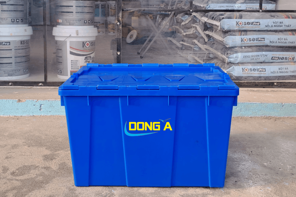 Thùng nhựa có nắp - Sóng bít BPGAL-36S có nắp - Ảnh 2