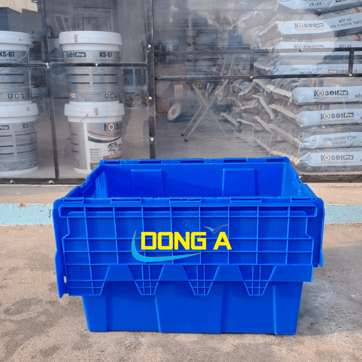 Thùng nhựa có nắp - Sóng bít BPGAL-36S có nắp - Ảnh 4