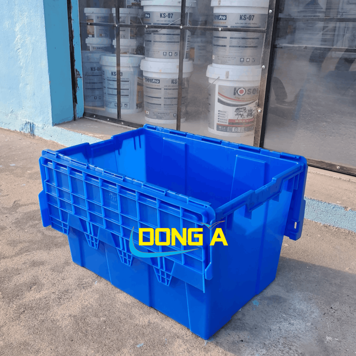 Thùng nhựa có nắp - Sóng bít BPGAL-36S có nắp - Ảnh 5