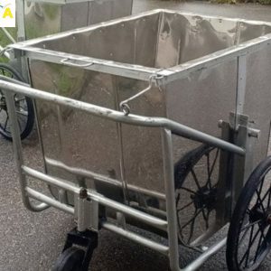 Xe gom rác 500 lít inox