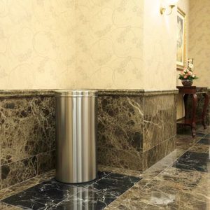 Thùng rác inox nắp lật 38 x 72 cm