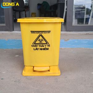Thùng rác y tế đạp chân 10 lít