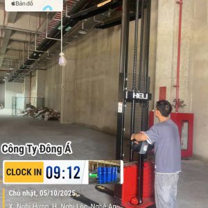 Xe nâng điện đứng lái 1,5 tấn Heli