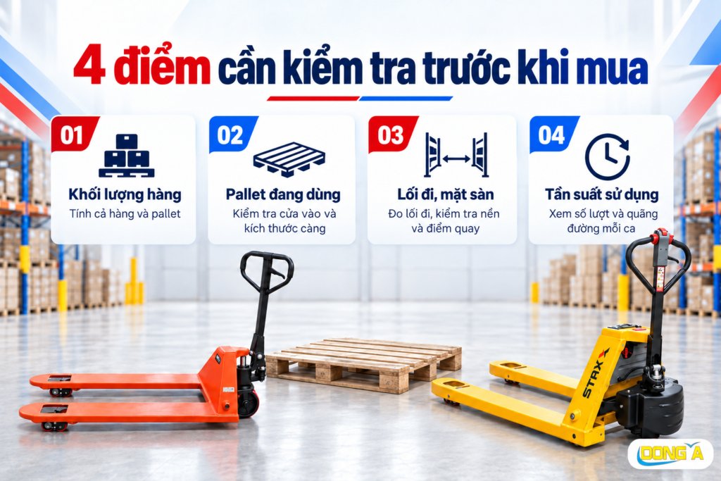 4 diem can kiem tra truoc khi mua xe nang